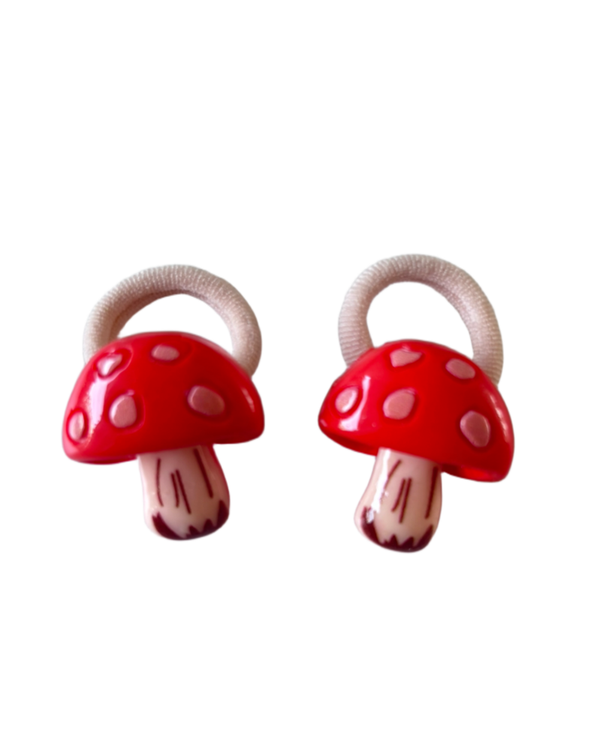 Kleine elastiekjes klassieke paddestoel (2 stuks)