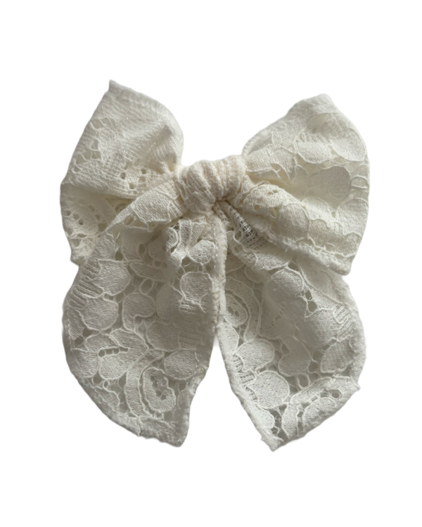 Strik zoet kant beige/ pastel blauw of roze