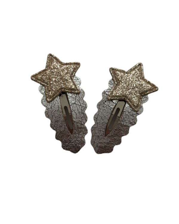 Speldjes silver golden twinkle (2 stuks)