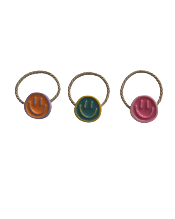 Set smiley elastiekjes (3 stuks)