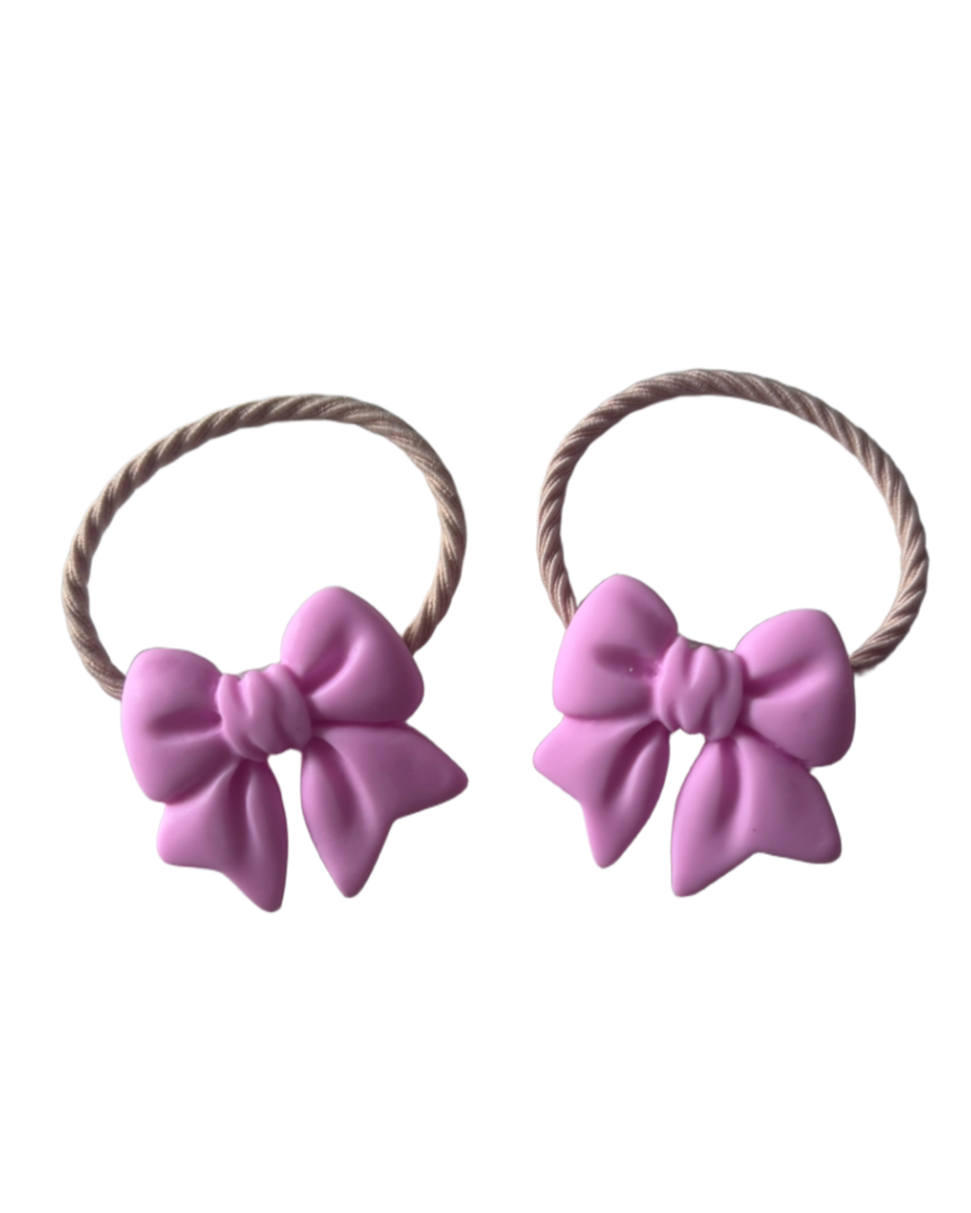 Elastiekjes roze strik (2 stuks)