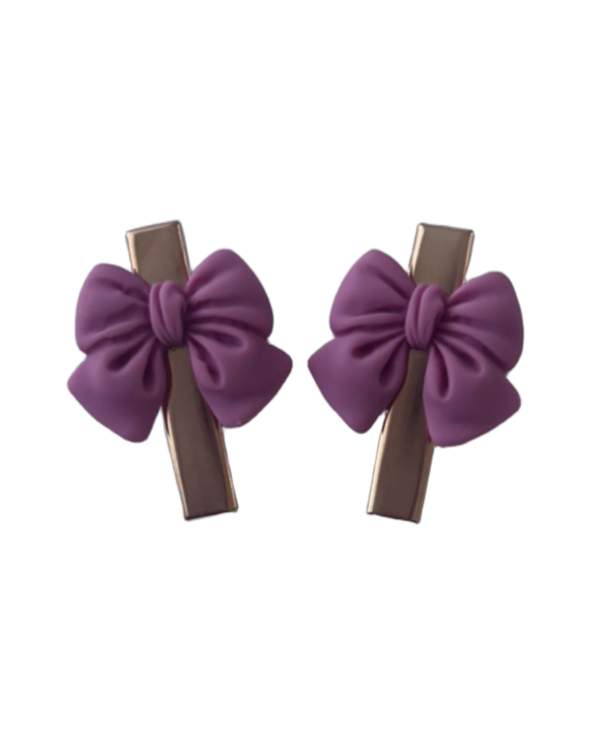 Alligator speldjes Mauve strik