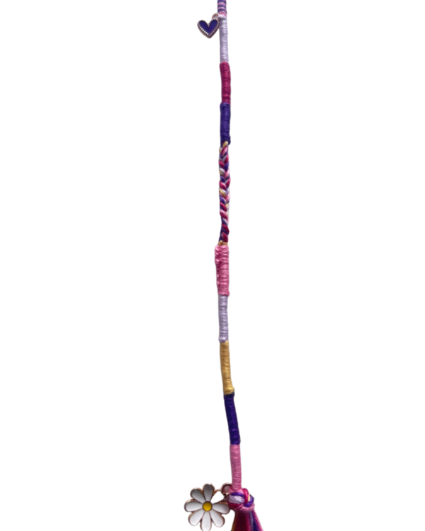 Ibiza haarsieraad happy colors (29 cm)