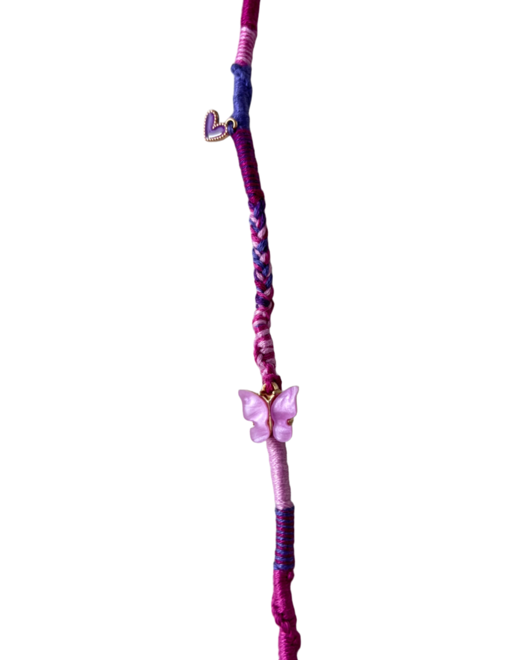 Ibiza haarsieraad paars (26 cm)