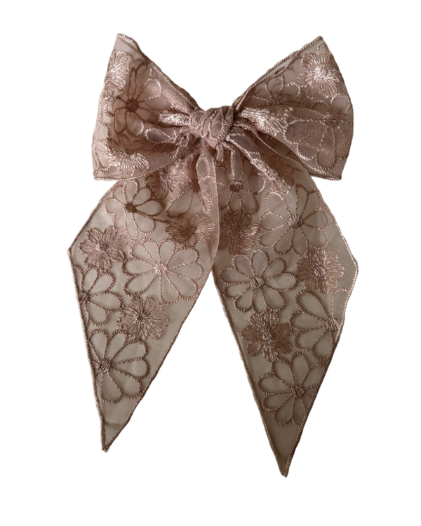 Vintage look kanten strik roze
