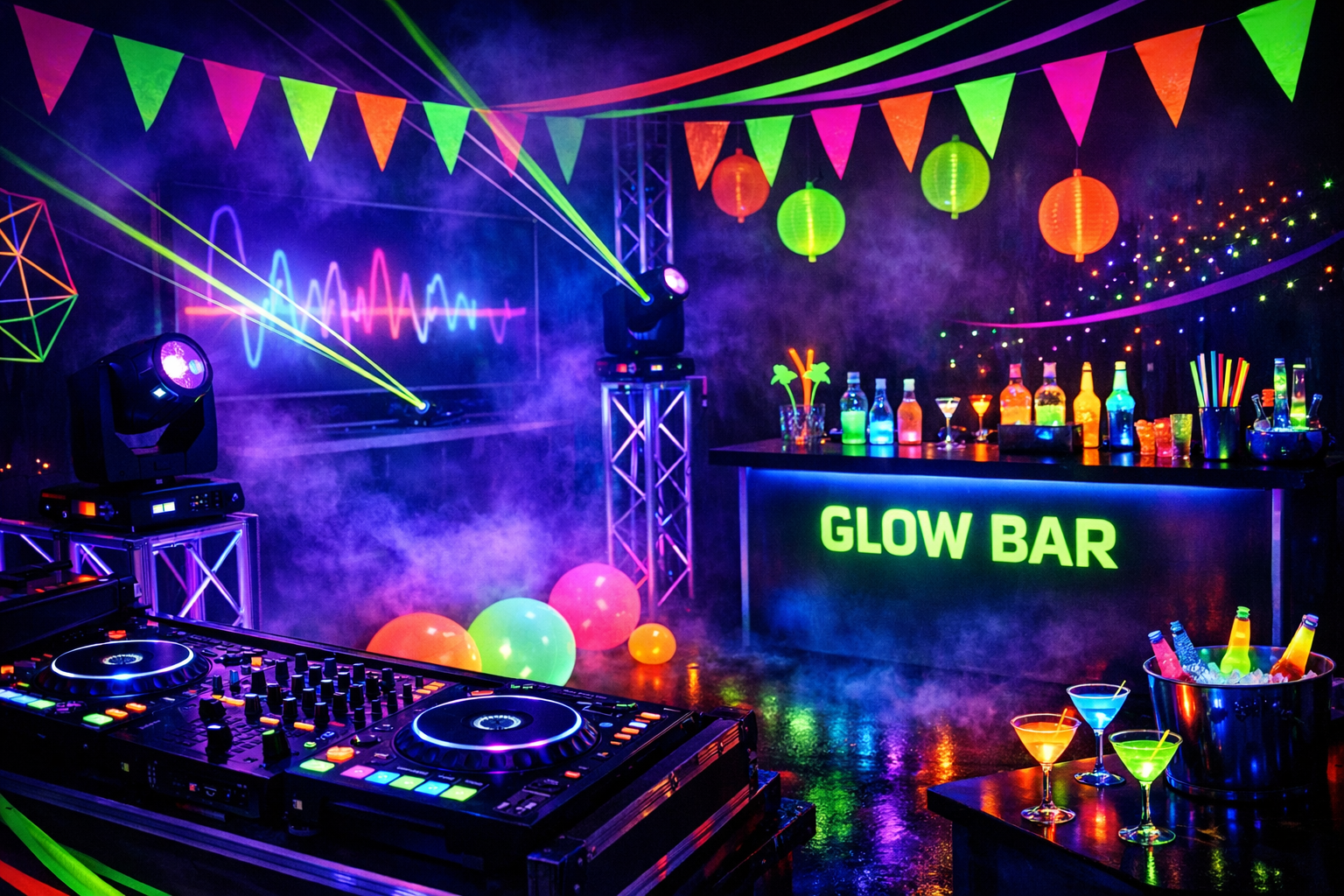 Blacklight huren bij DiscoDN, Oost-Vlaanderen