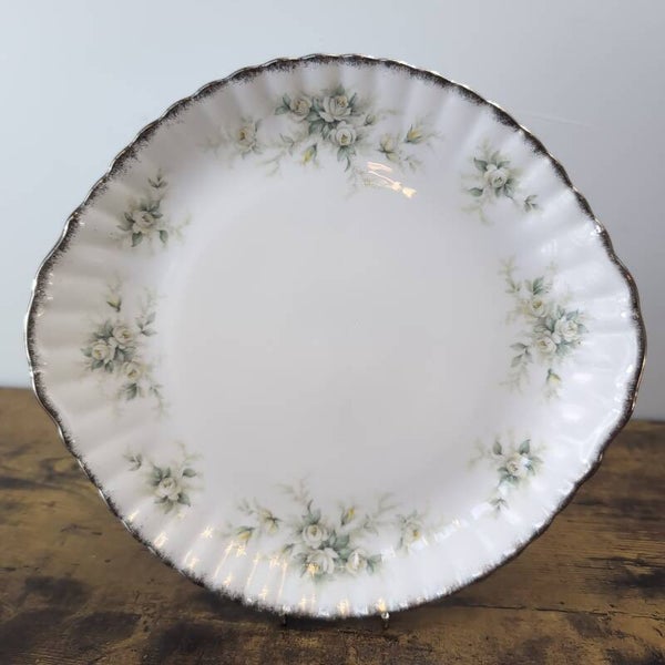 Royal Albert Paragon First Love Handled Cake Serving Plate Bone China Vintage