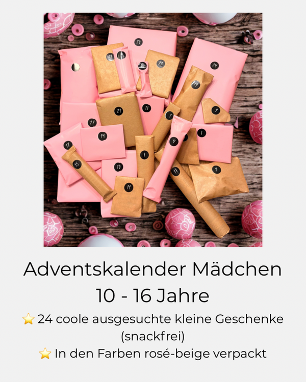 Adventskalender für Mädchen 10 - 14 Jahre (ohne Snacks)