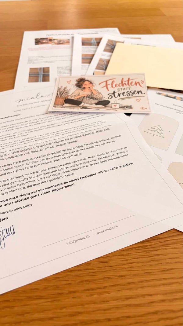 MIALA Flechtpost Dezember 2026 – Deine kreative Auszeit im Briefkasten