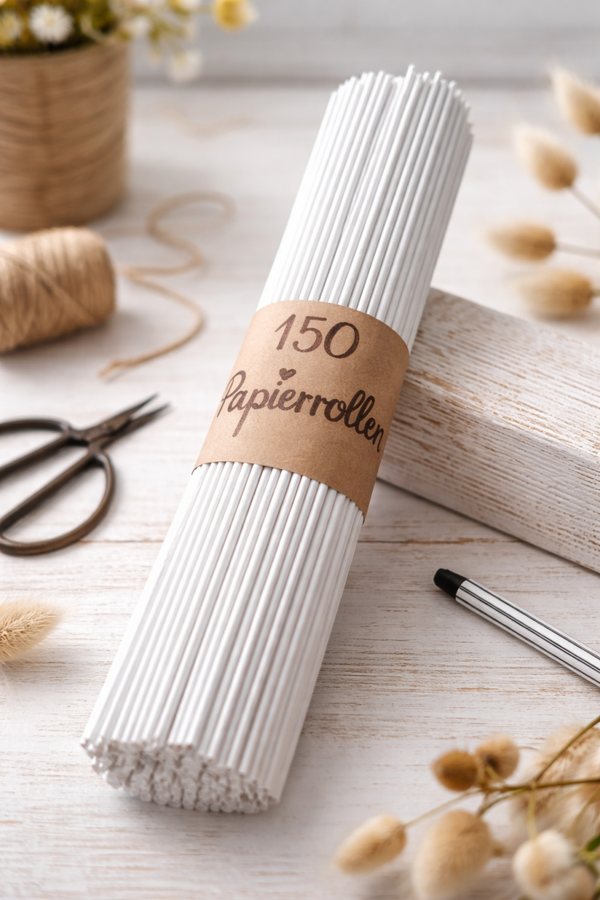 150 Papierrollen – ungefärbt (neutral)