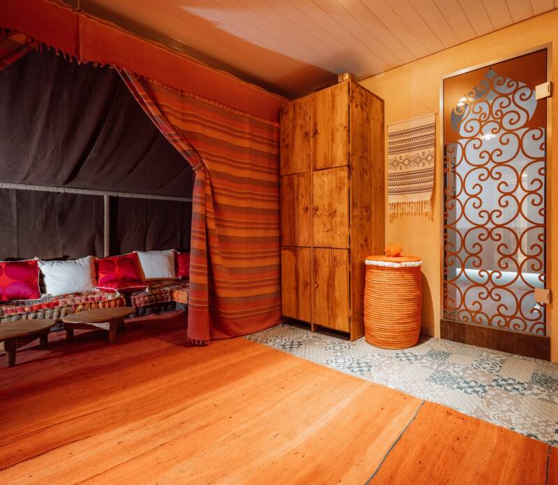 Espace de relaxation et tente berbère authentique chez Assia Hammam Lussy (Romont) Fribourg