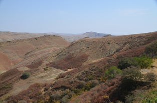 Uitzicht Rainbow Mountains