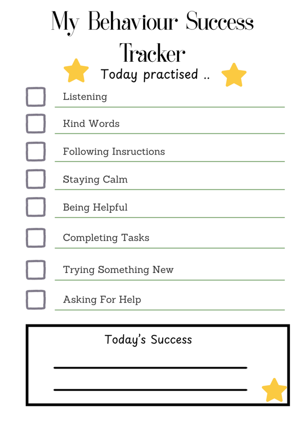 My behaviour success tracker
