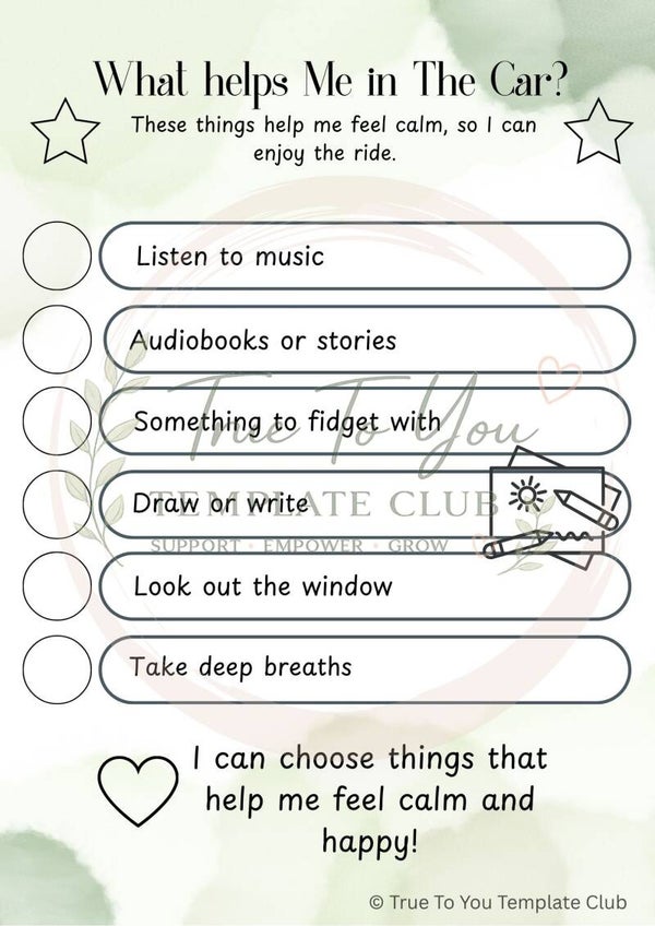 What helps me in the car?