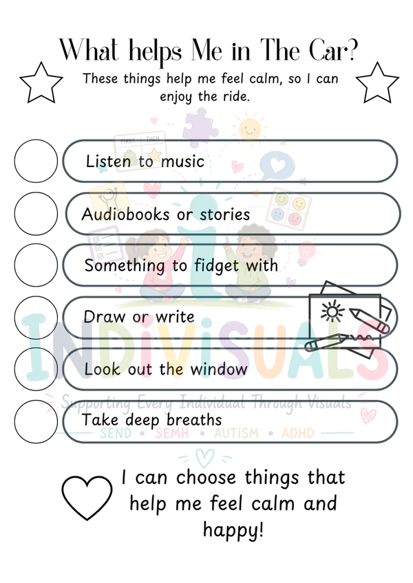 What helps me in the car?