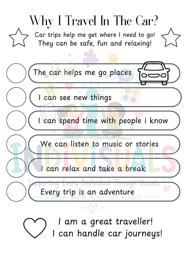 Social Story: Why I travel in the car?