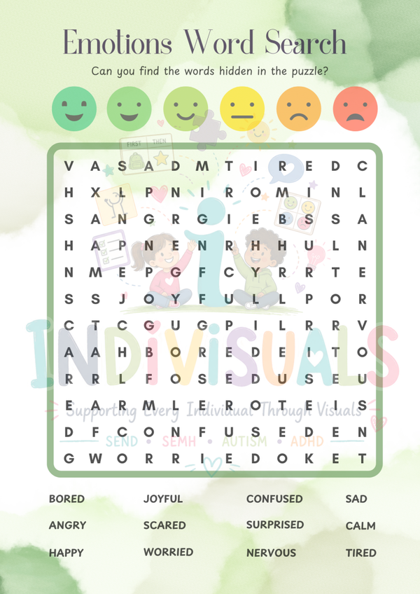 Emotions Wordsearch