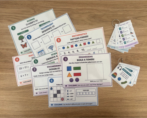 STEM Challenge Bundle - Laminated