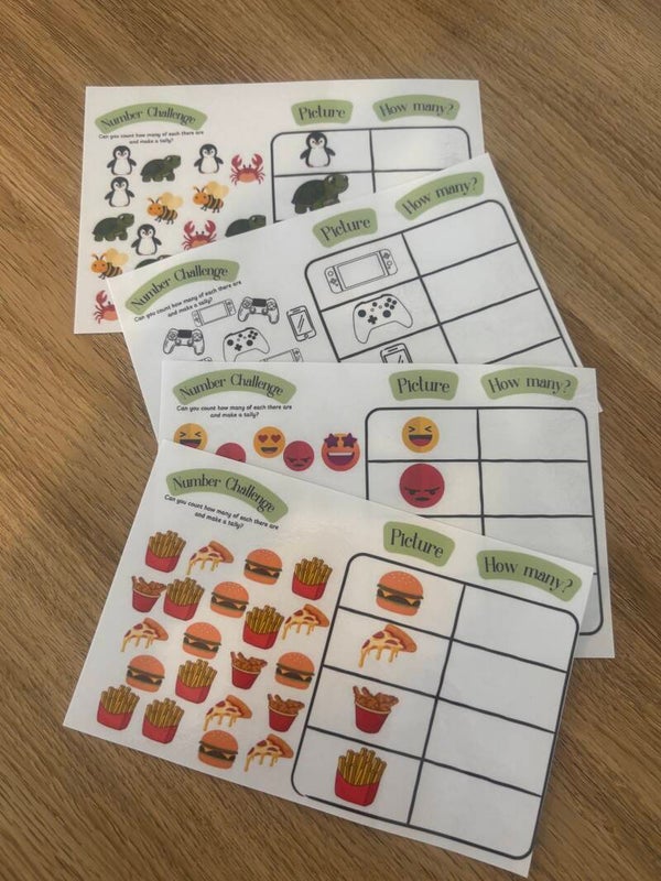 Number Tally Challenge Bundle