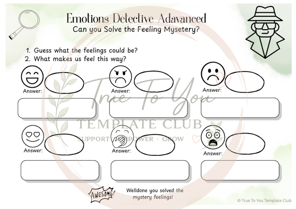 Independence game - Emotions Detective Challenge (Advanced)