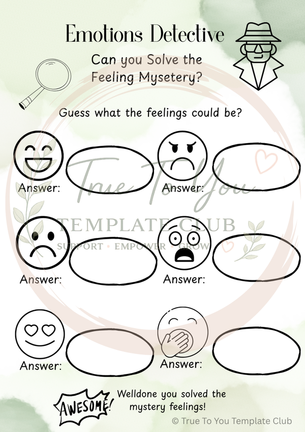 Independence game - Emotions Detective Challenge