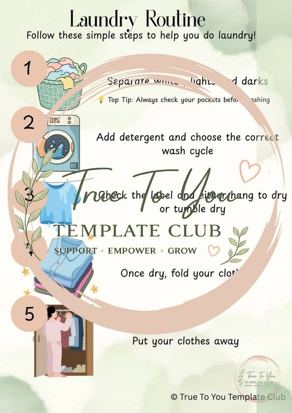 Visual Checklist: Laundry Routine Guide
