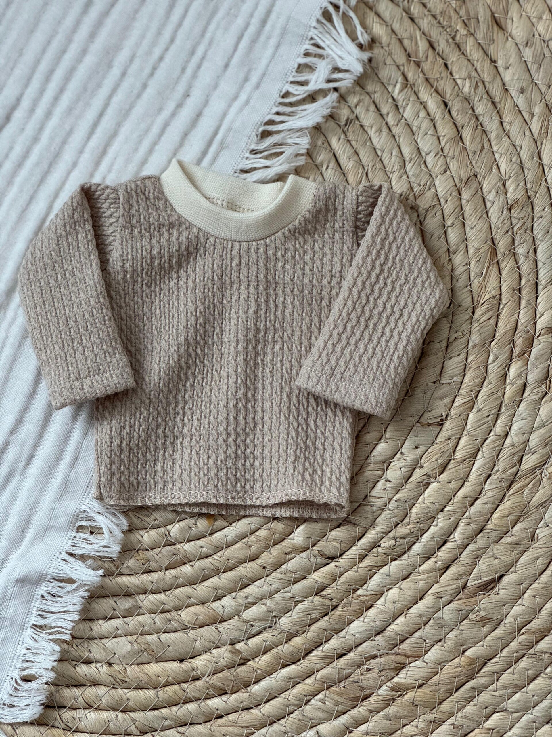 Poppenshirt Kabel Licht Beige