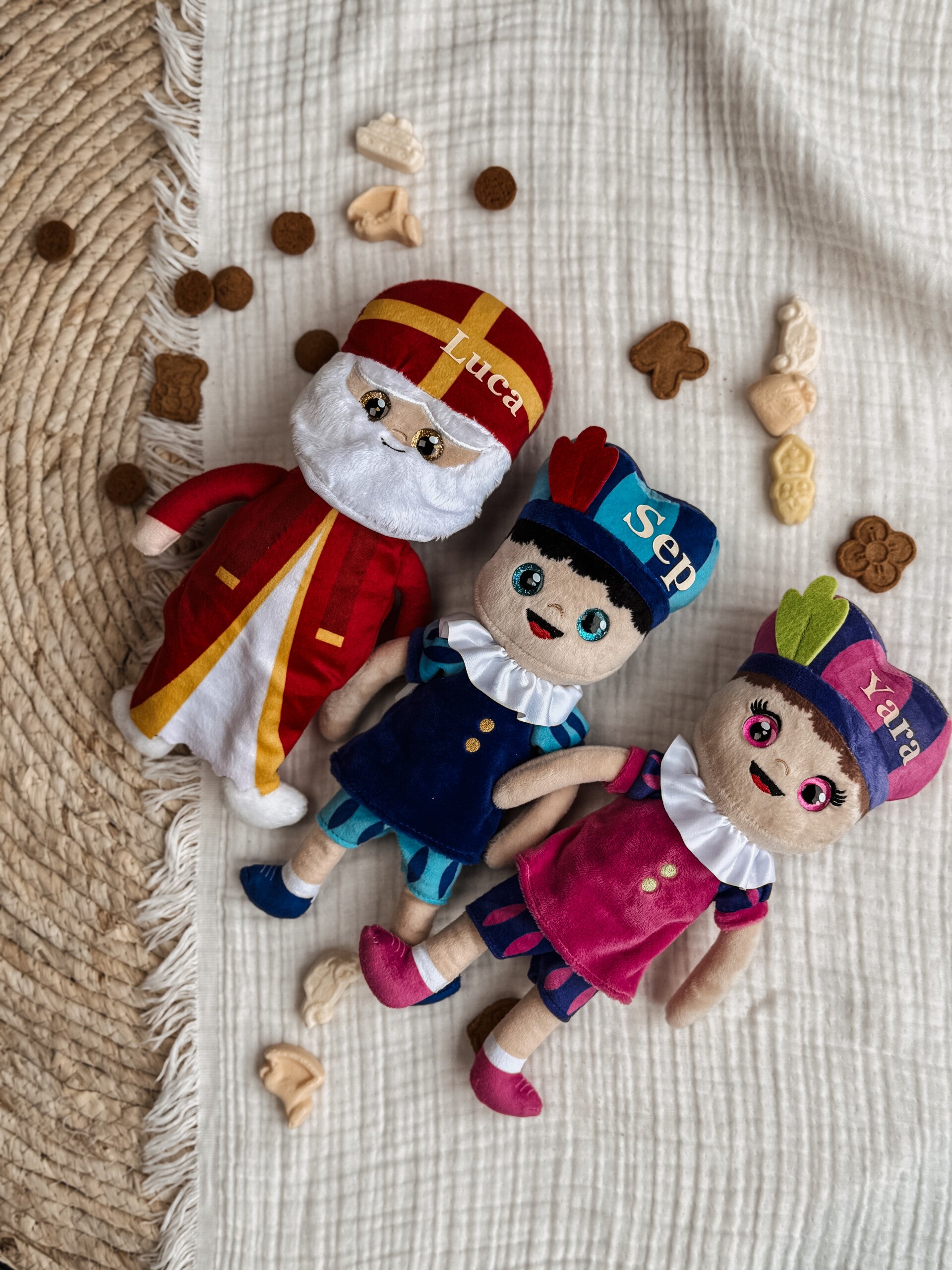 Piet/sint knuffel met naam