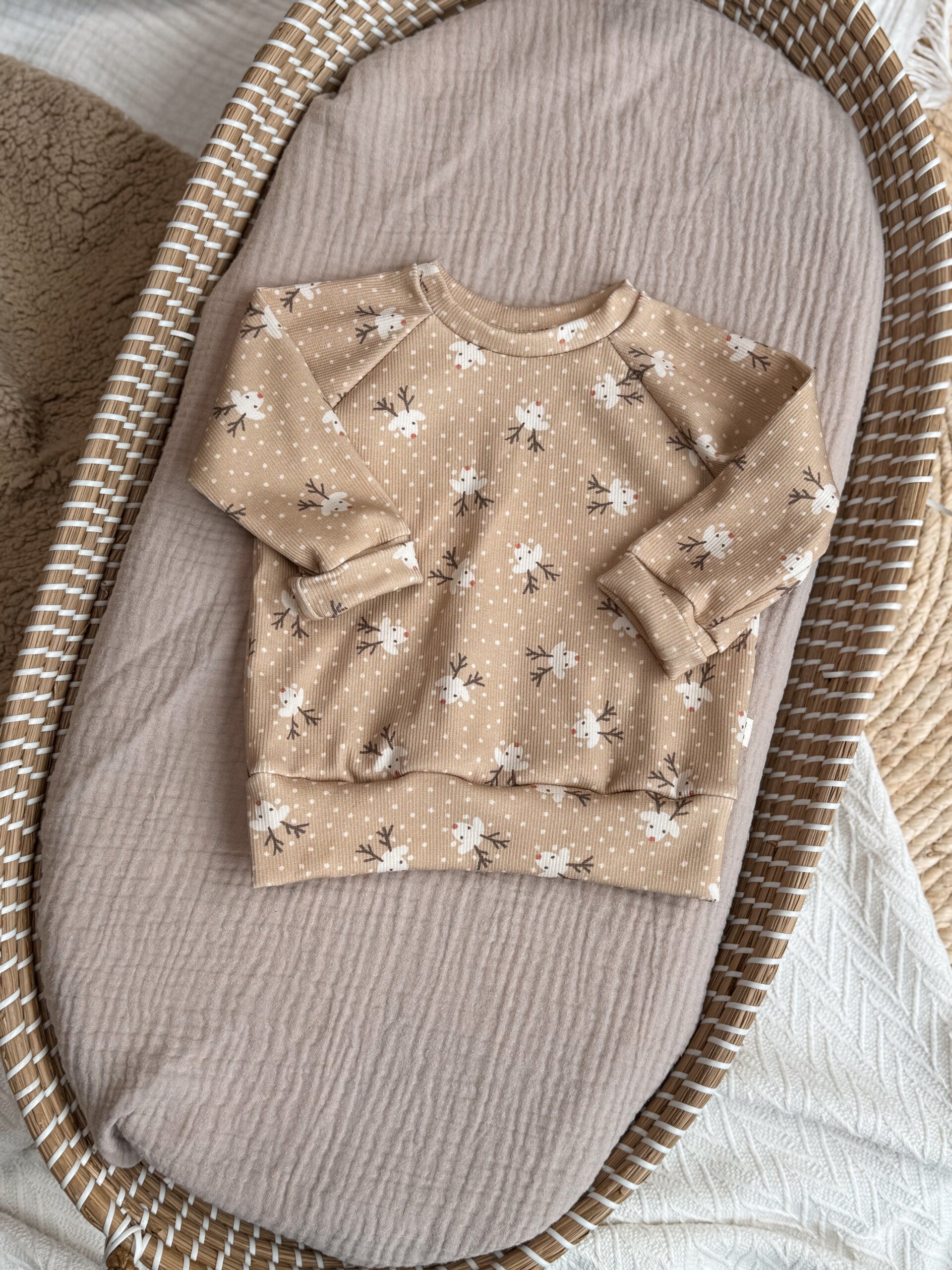 Sweater Rendieren Beige