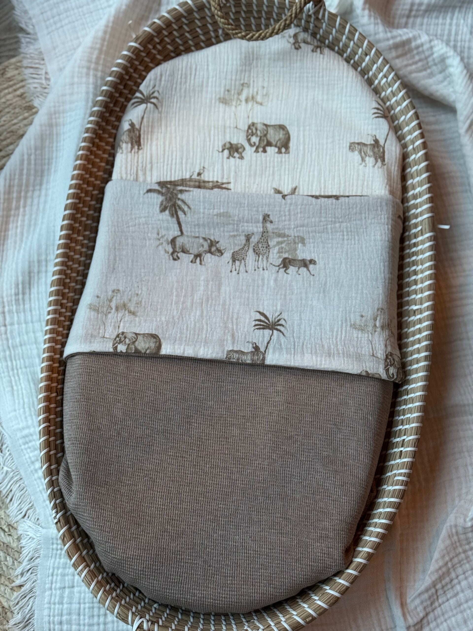 Wiegdeken Waffle melange