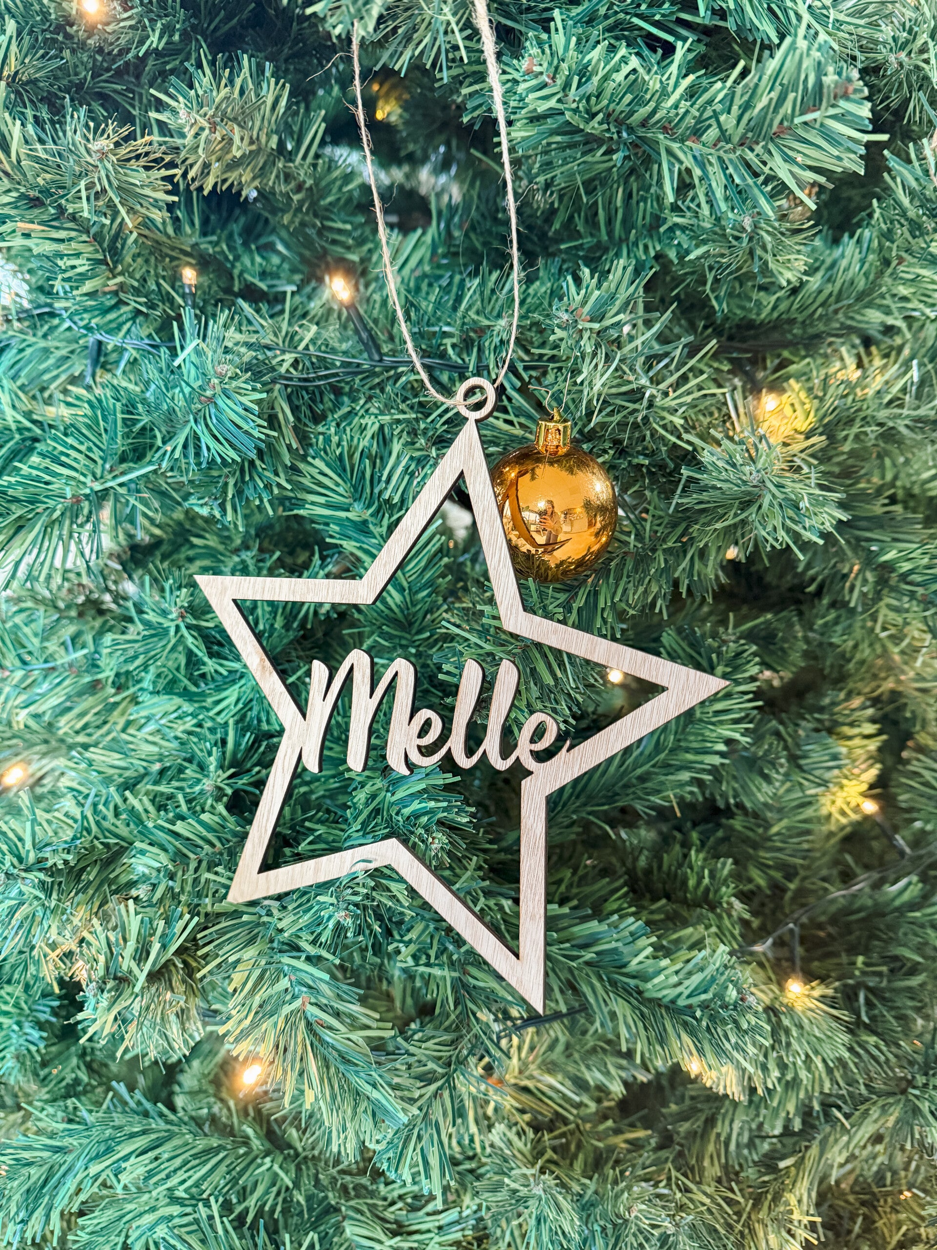 Gepersonaliseerde Ster Kerstbal