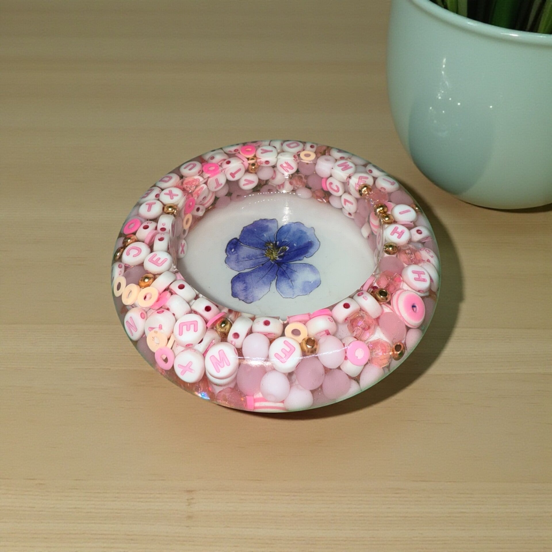 Pink Resin Holder for Large Tealights