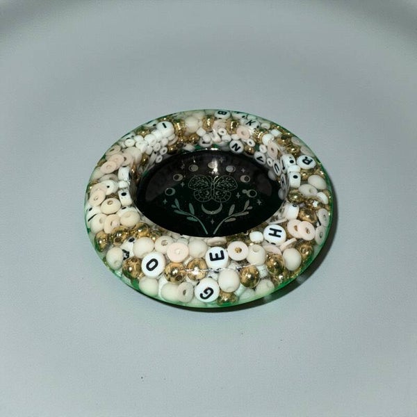 Golden Black Resin Holder for Large Tealights