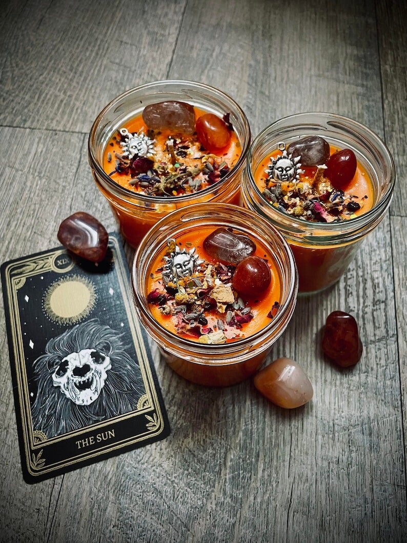 Bougie divination orange