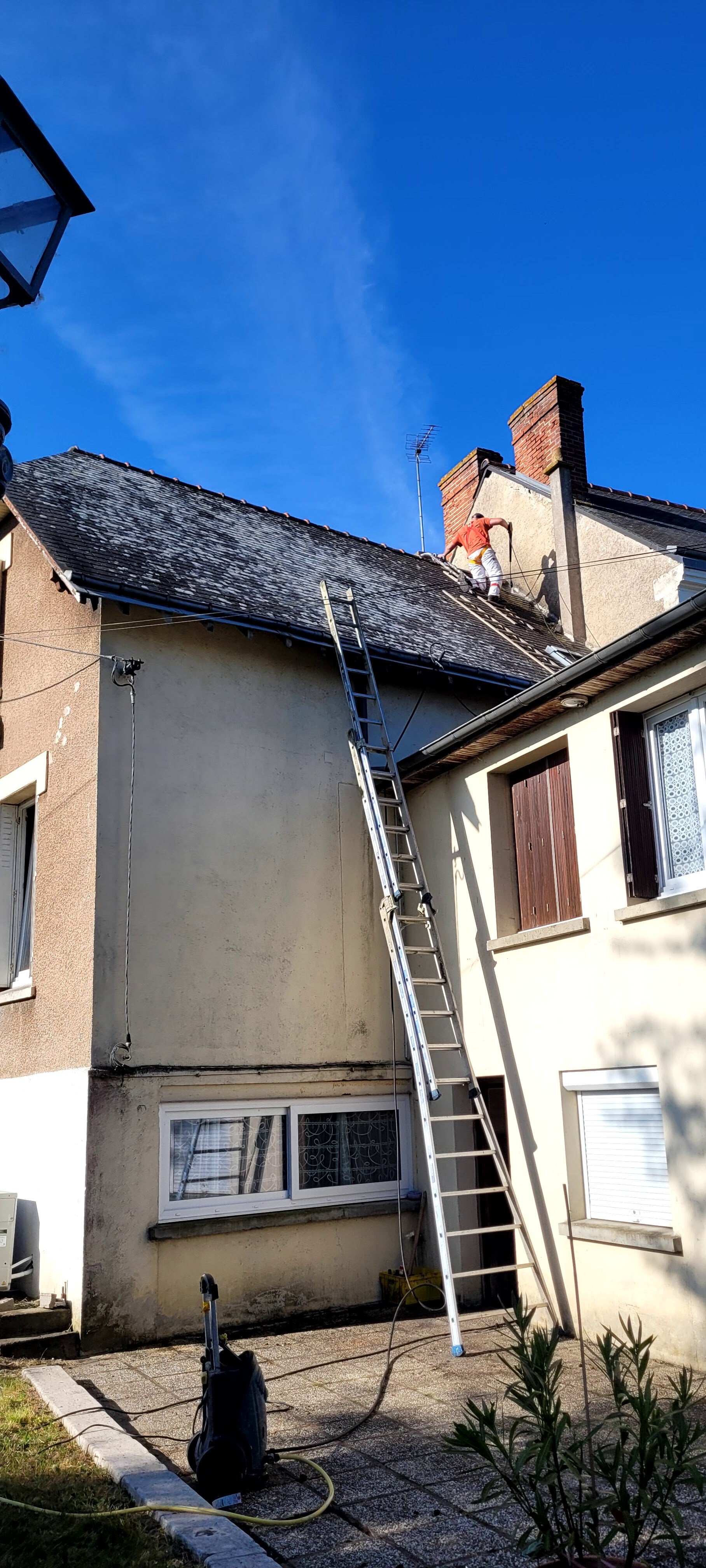 Démoussage toiture Langeais 