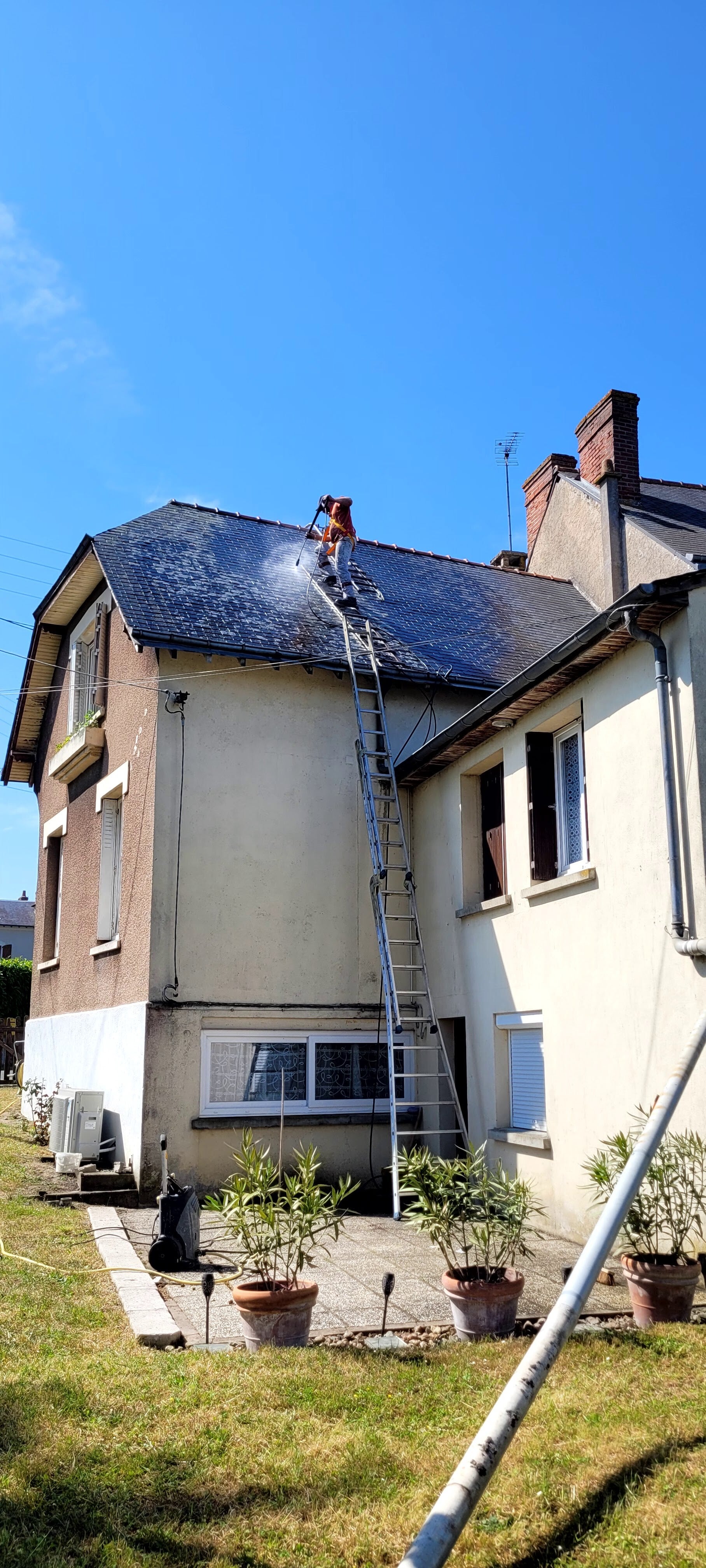 Démoussage toiture Langeais 