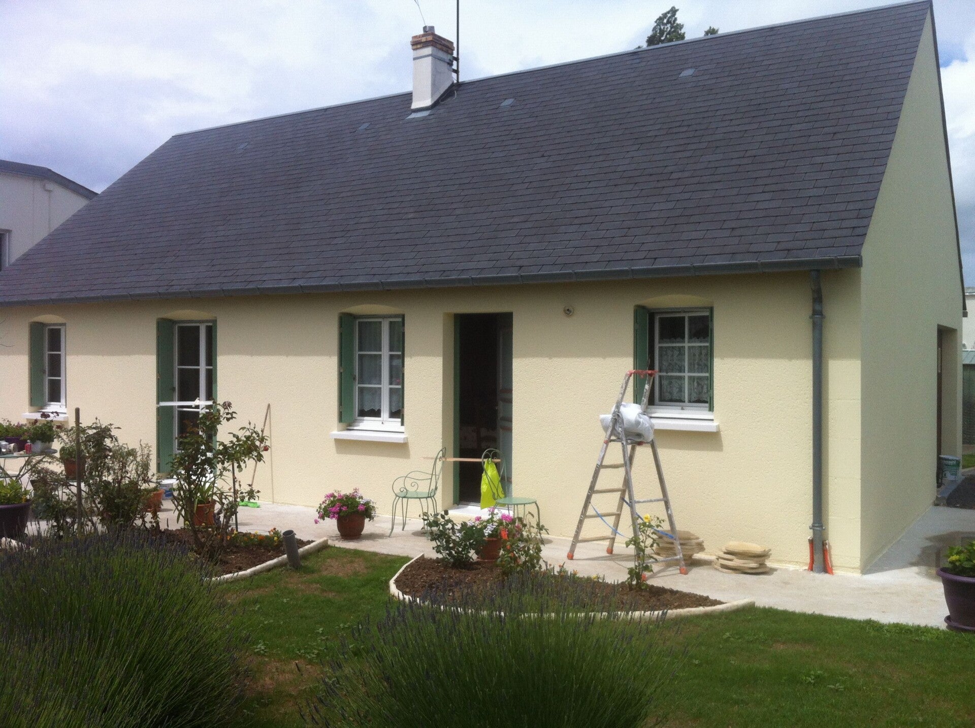peinture extérieur  démoussage toiture  à la Chapelle sur Loire