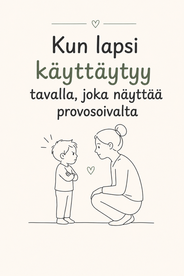 Kun lapsi käyttäytyy tavalla, joka näyttää provosoivalta (Minikirja)