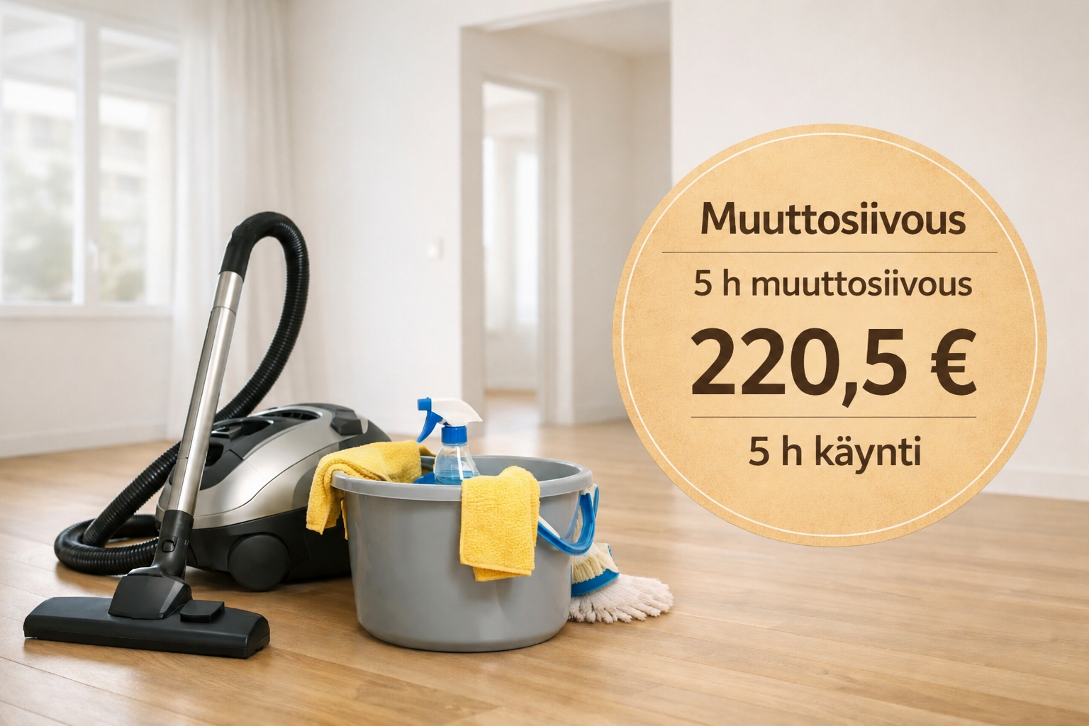 Muuttosiivous 5h