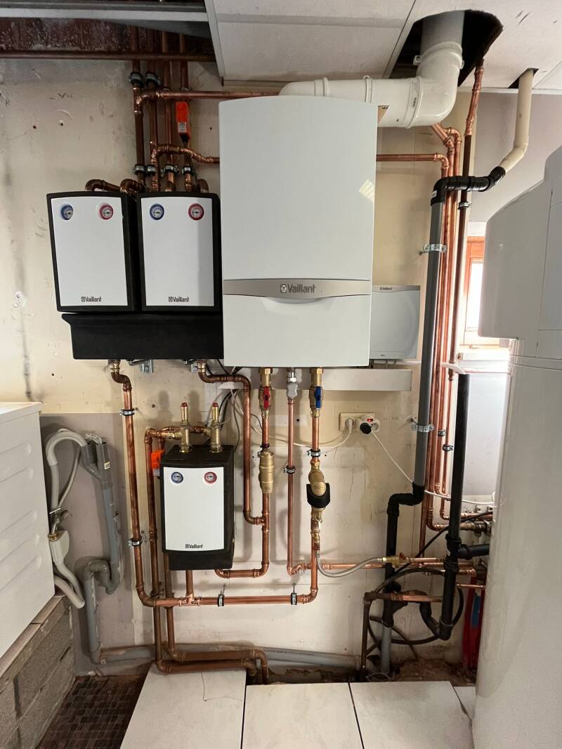 Vaillant ecotec met 3 kringen vloerverwarming