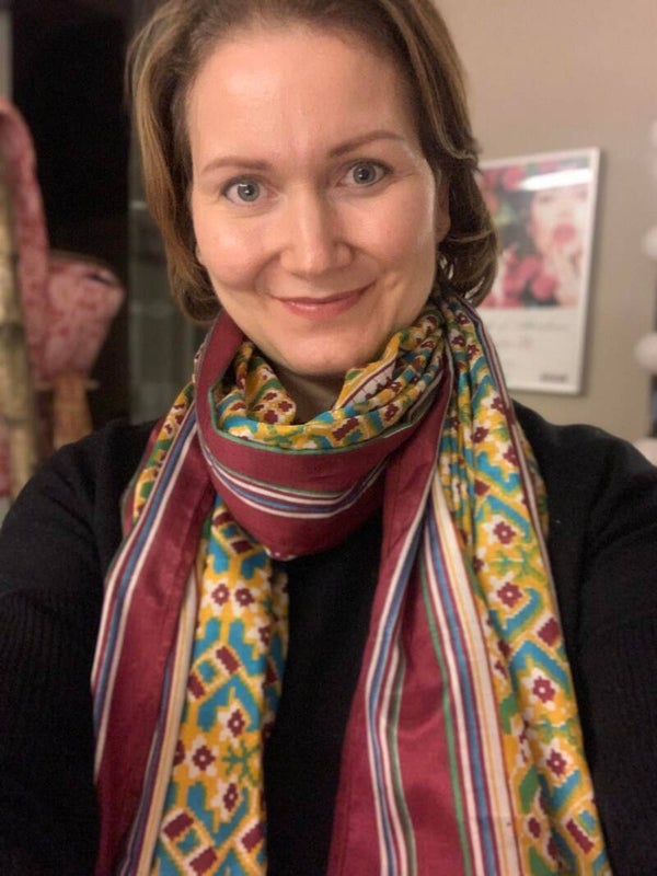 Sjaal Abstract Flowers