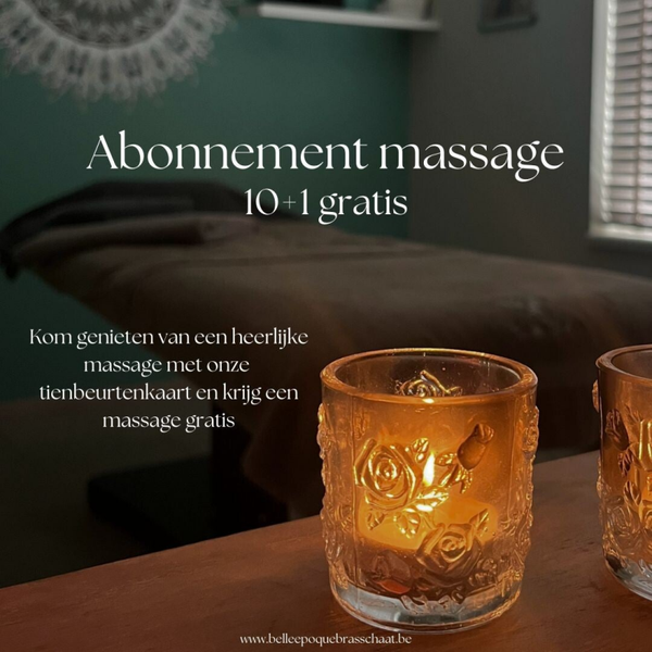 Abonnement 10 +1  Zweedse Relaxatie Massage