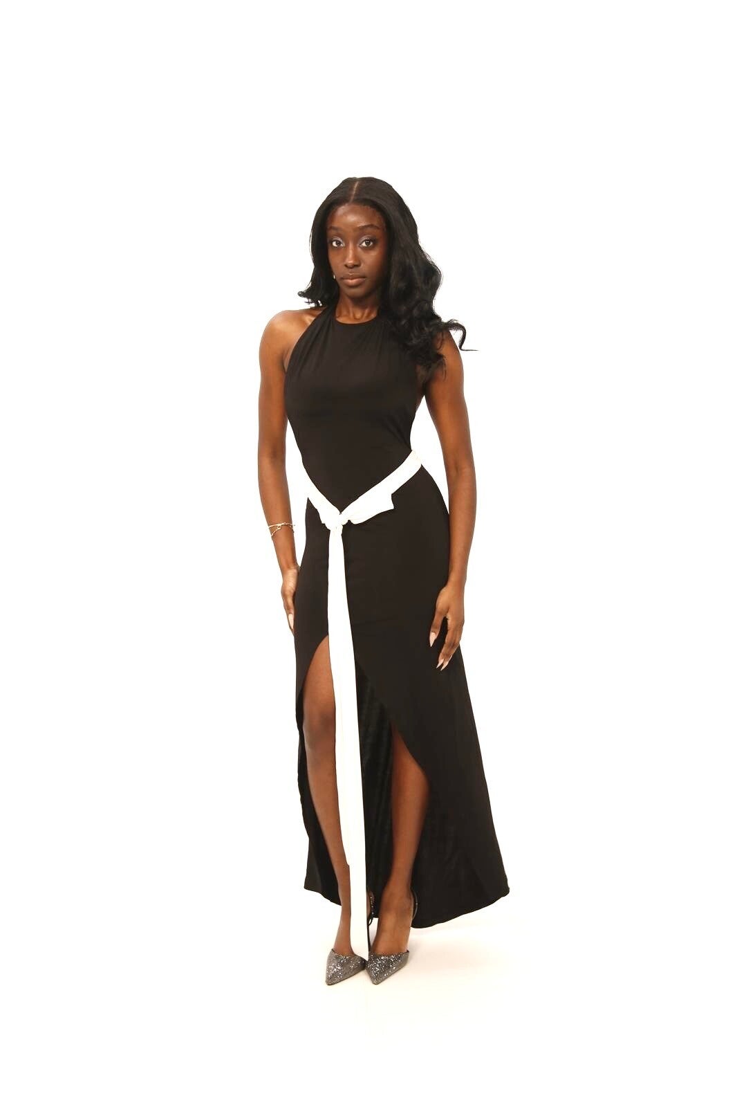 Noir Contrast Dress