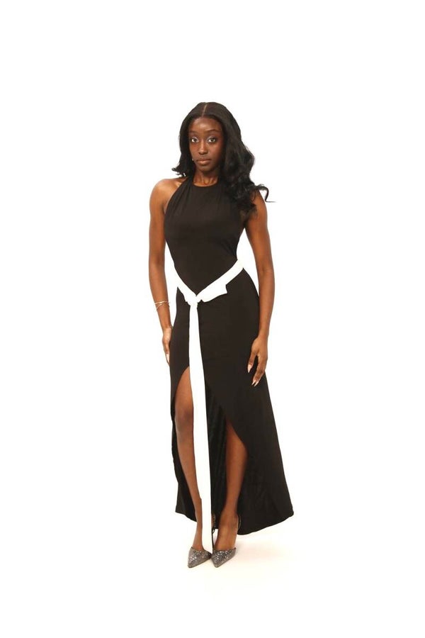 Noir Contrast Dress