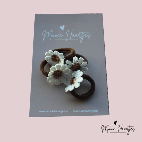 Kleine elastiekjes | Madelief bruin