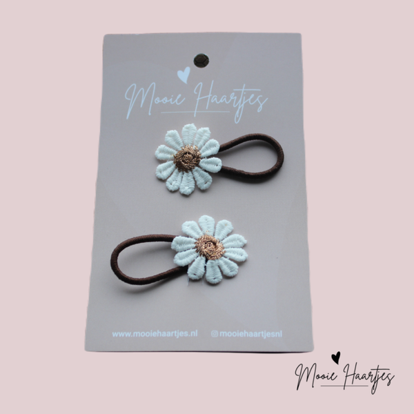 Kleine elastiekjes | madelief bruin