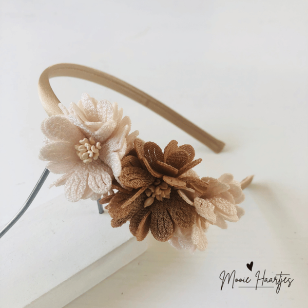 Haarband | Celine | Beige & bruin