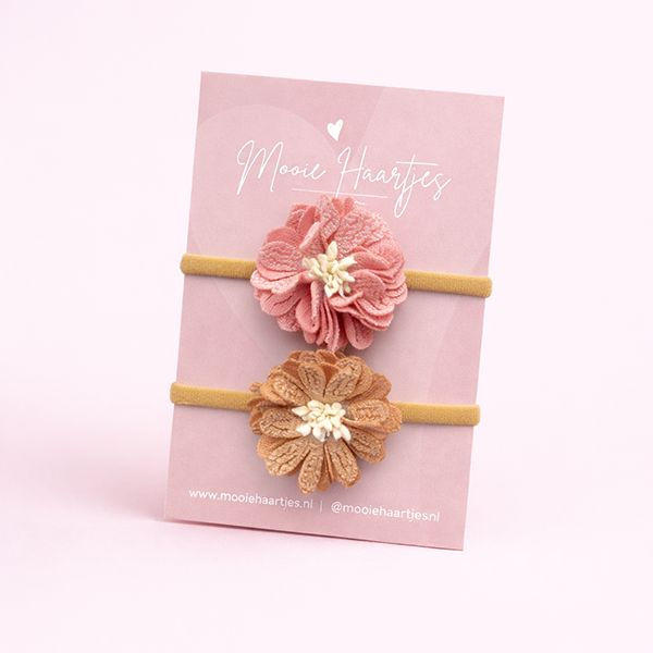 Elastiek groot | bloemen