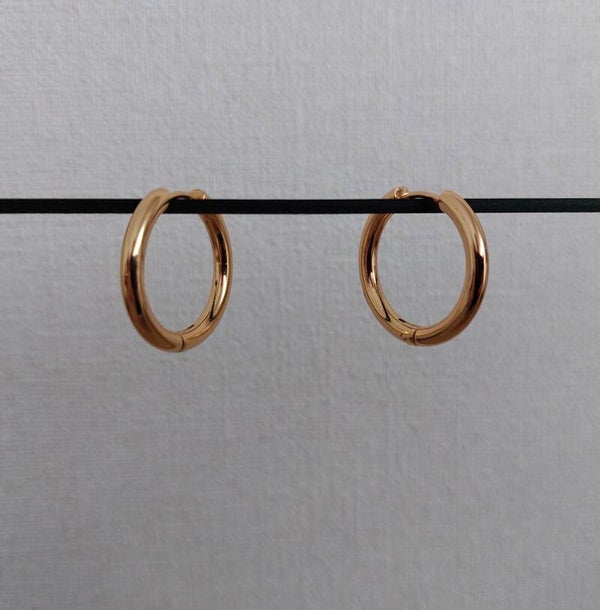 Oorbellen - Gouden ringen (2.5cm)