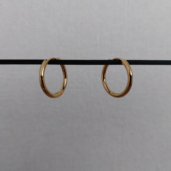 Oorbellen - Gouden ringen (1.8cm, dun)